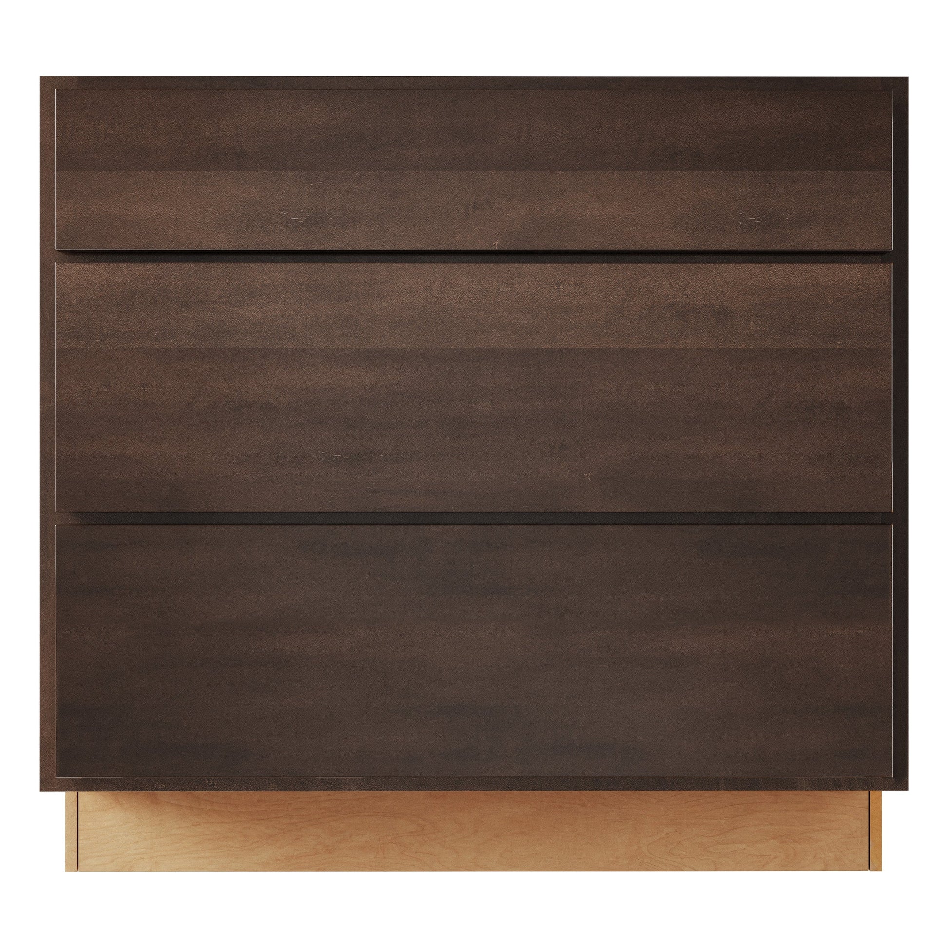 Amishwerks Espresso Base Cabinets Espresso 36" 3-Drawer Base Cabinet
