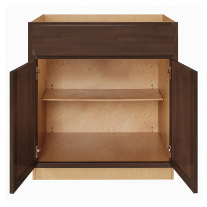 Amishwerks Espresso Base Cabinets Espresso 36" Base Cabinet