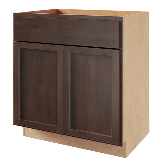 Amishwerks Espresso Base Cabinets Espresso 36" Sink Base Cabinet