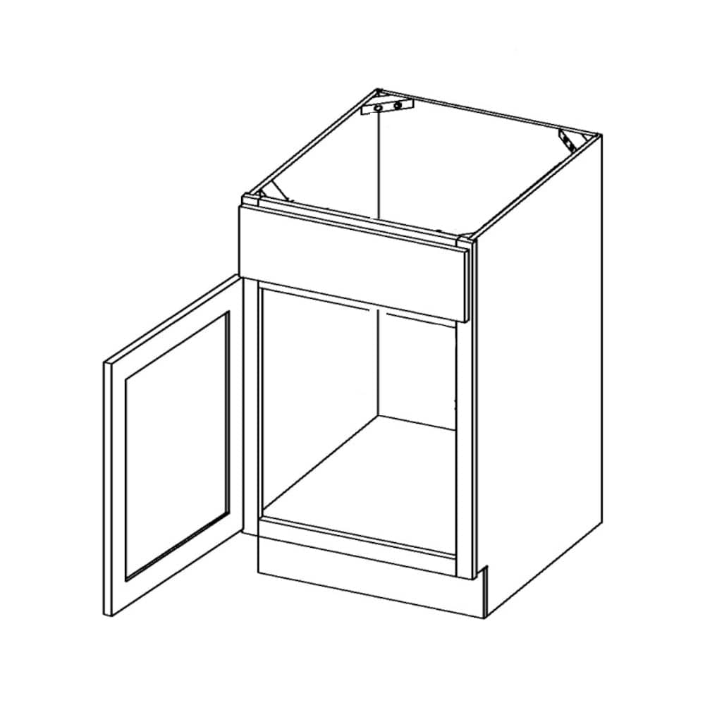 Amishwerks Espresso Bathroom Vanities Espresso 15" Bathroom Vanity Sink Base Cabinet