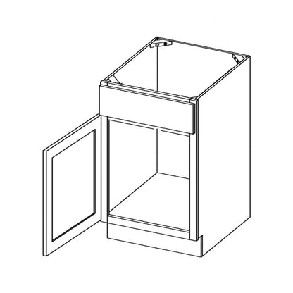 Amishwerks Espresso Bathroom Vanities Espresso 15" Bathroom Vanity Sink Base Cabinet