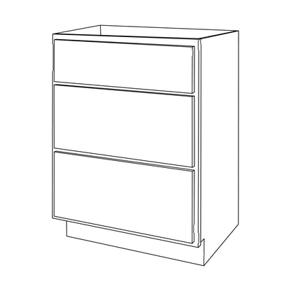 Amishwerks Espresso Bathroom Vanities Espresso 21" Bathroom Vanity 3-Drawer Base Cabinet