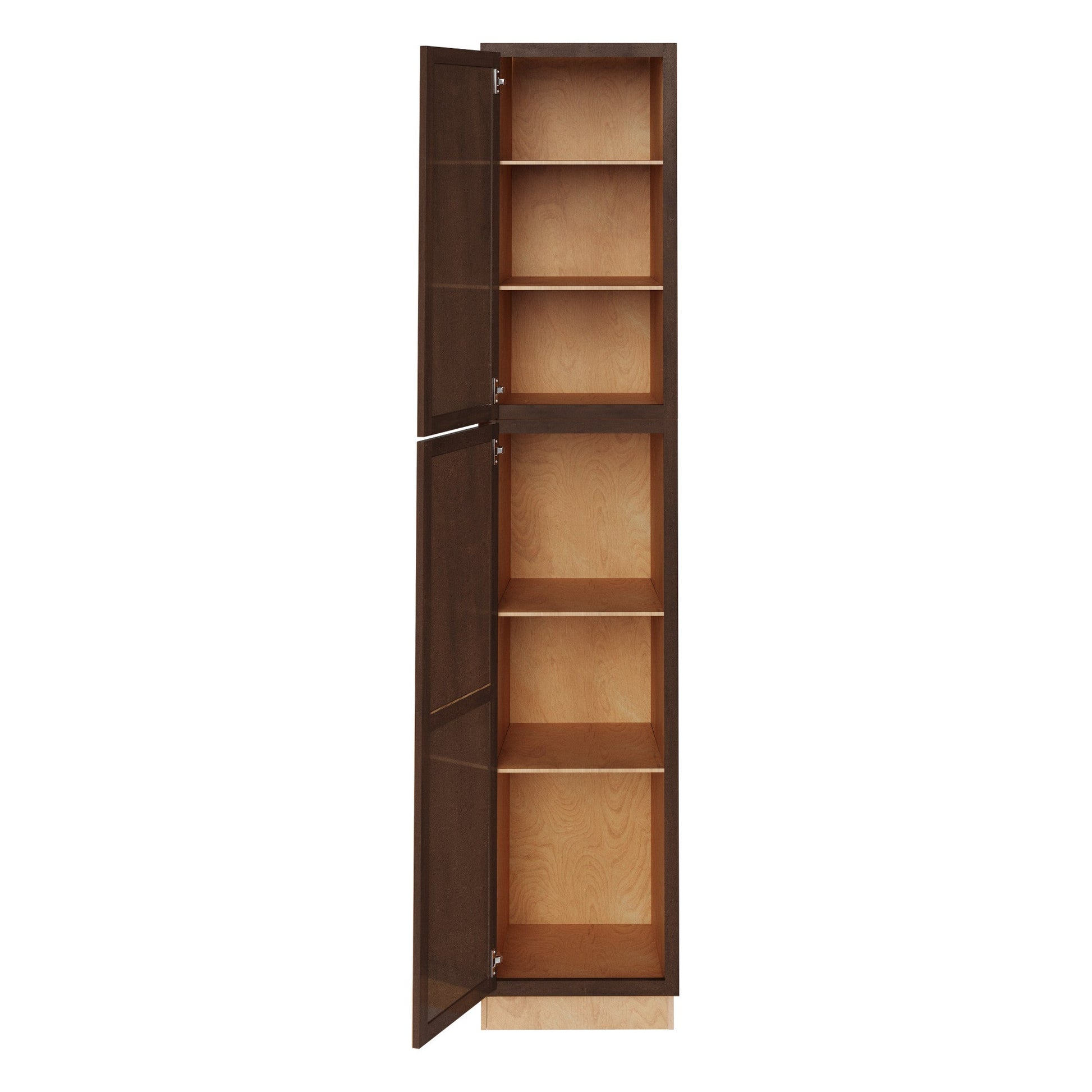 Amishwerks Espresso Oven and Pantry Cabinets Espresso 24" x 84" Tall Pantry Linen Cabinet