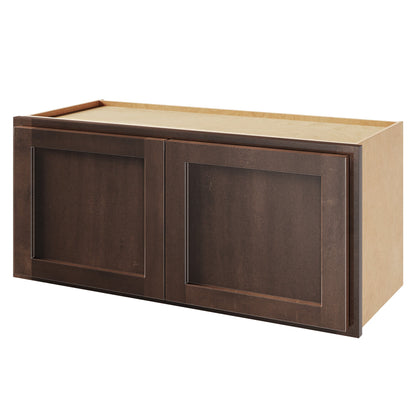 Amishwerks Espresso Wall Cabinets Espresso 30" x 12" Wall Cabinet