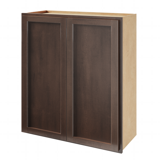 Amishwerks Espresso Wall Cabinets Espresso 30" x 30" Wall Cabinet