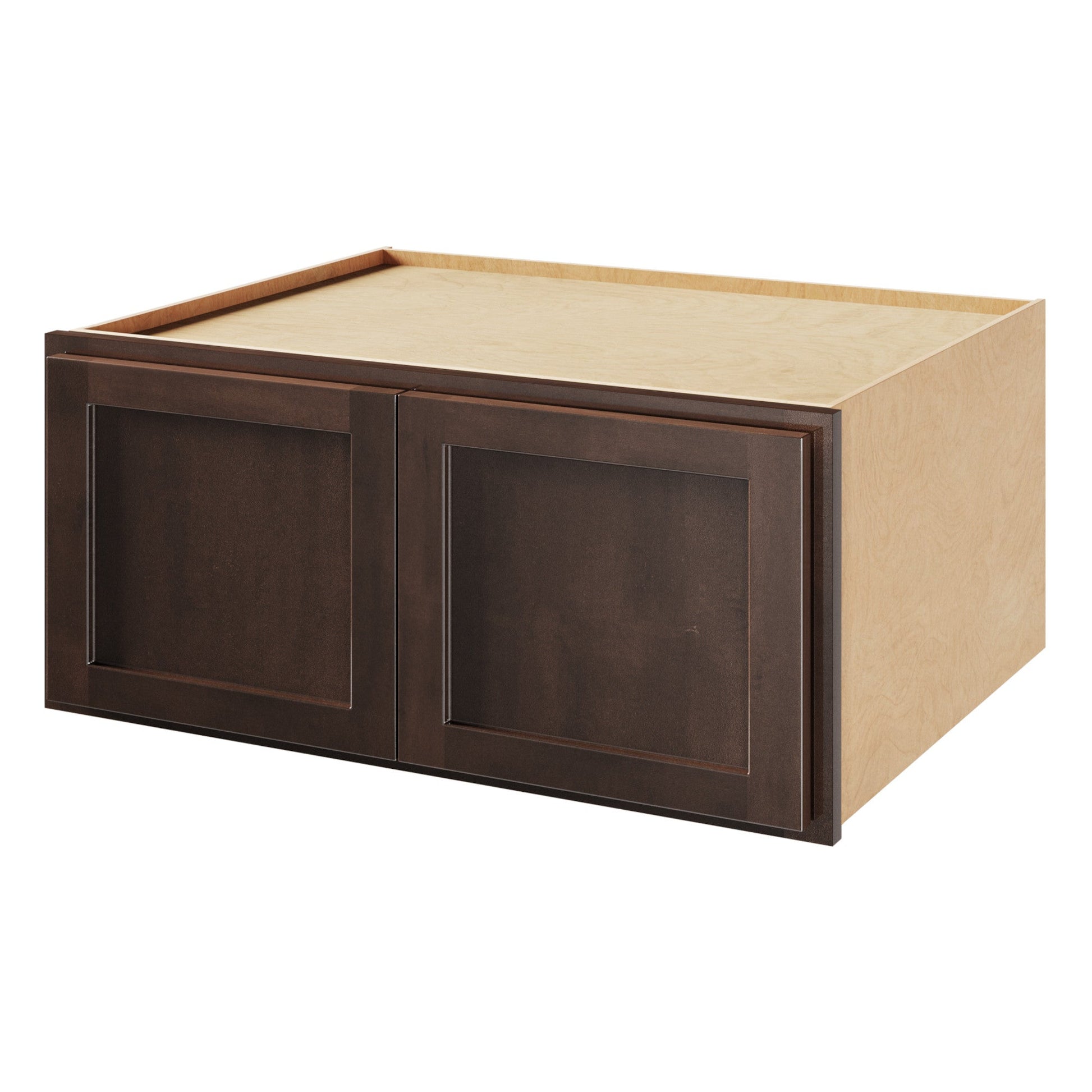 Amishwerks Espresso Wall Cabinets Espresso 36" x 12" x 24" Refrigerator Wall Cabinet