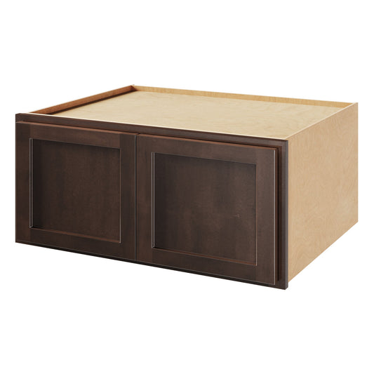 Amishwerks Espresso Wall Cabinets Espresso 36" x 12" x 24" Refrigerator Wall Cabinet