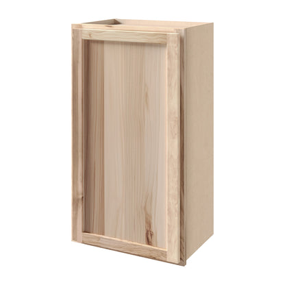 Amishwerks Hickory Unfinished Wall Cabinets Hickory Unfinished 21" x 30" Wall Cabinet