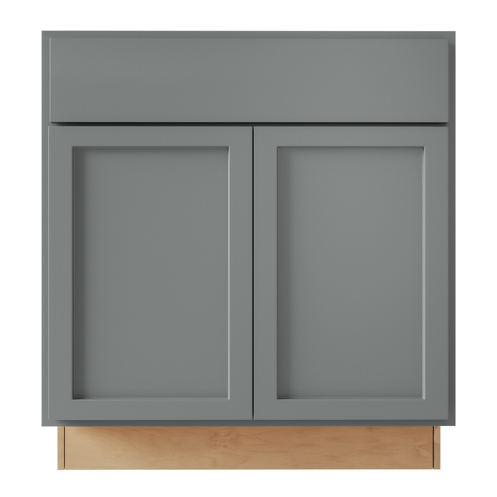 Amishwerks Magnetic Grey Base Cabinets Magnetic Grey 36" Sink Base Cabinet