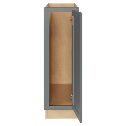 Amishwerks Magnetic Grey Base Cabinets Magnetic Grey 9" Full Height Door Base Cabinet