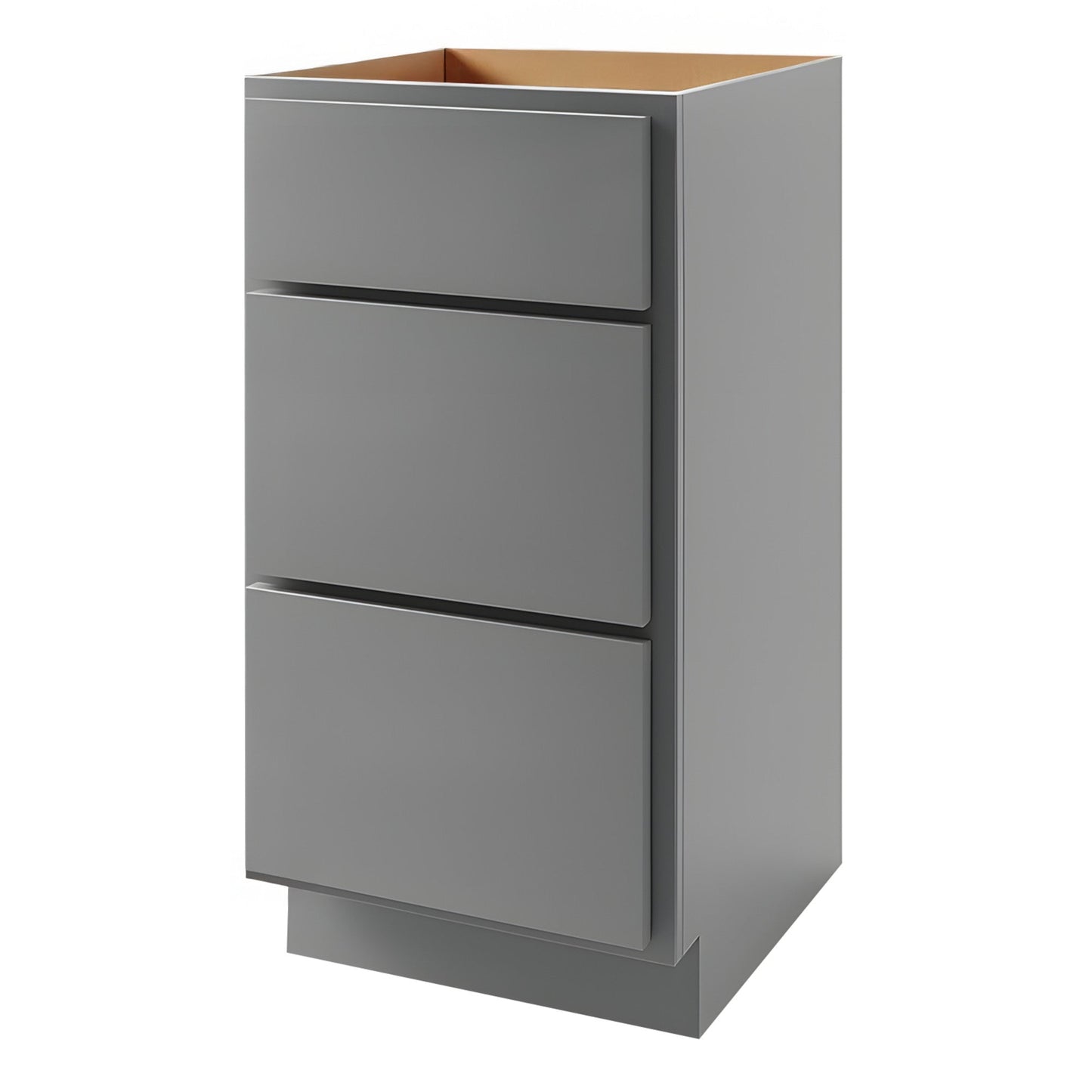 Amishwerks Magnetic Grey Bathroom Vanities Magnetic Grey 12" Bathroom Vanity 3-Drawer Base Cabinet
