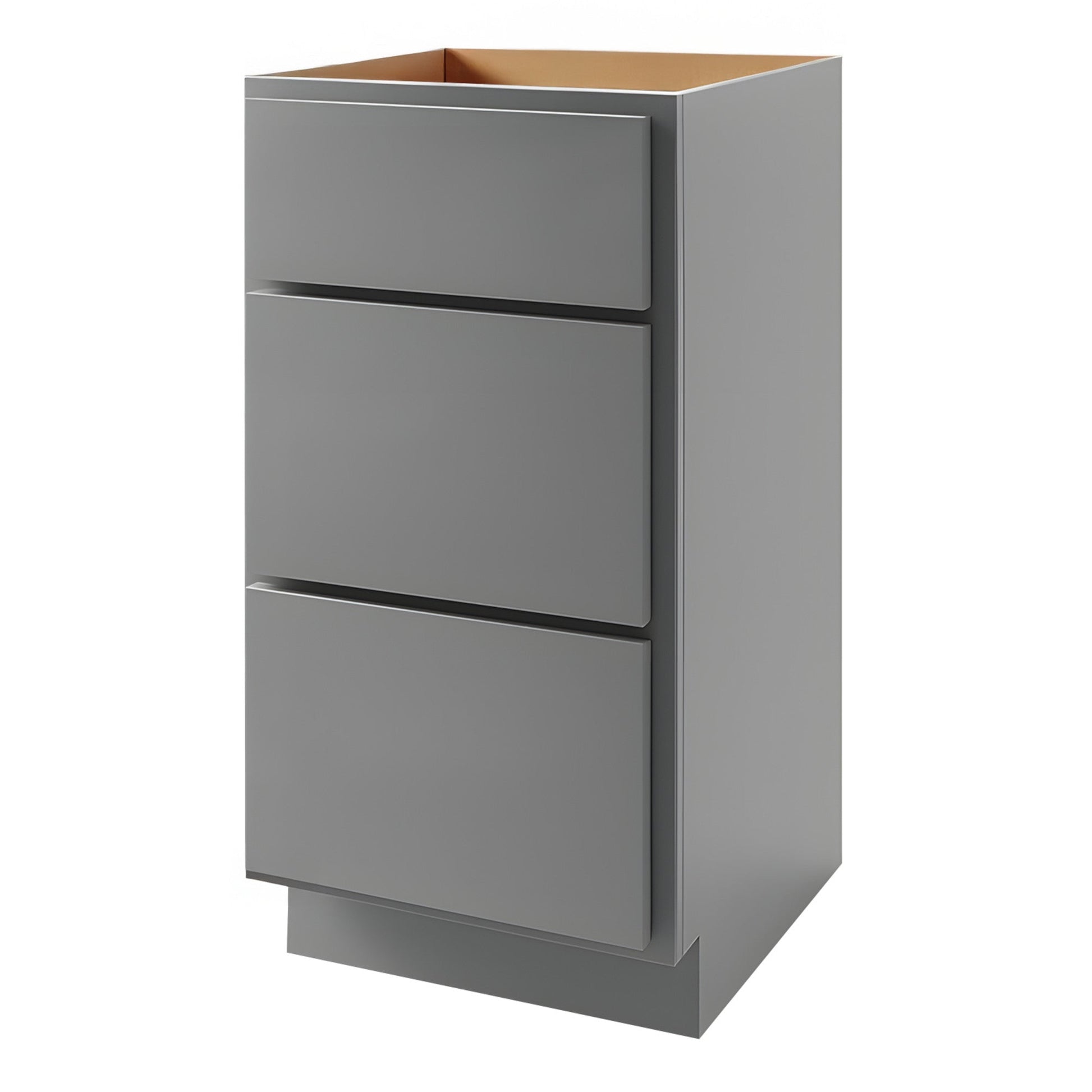 Amishwerks Magnetic Grey Bathroom Vanities Magnetic Grey 12" Bathroom Vanity 3-Drawer Base Cabinet