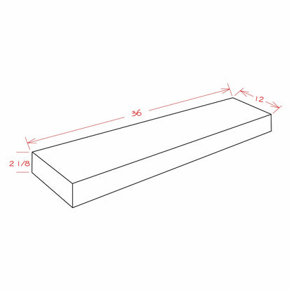 Amishwerks Magnetic Grey Floating Shelves Magnetic Grey 36" Floating Shelf