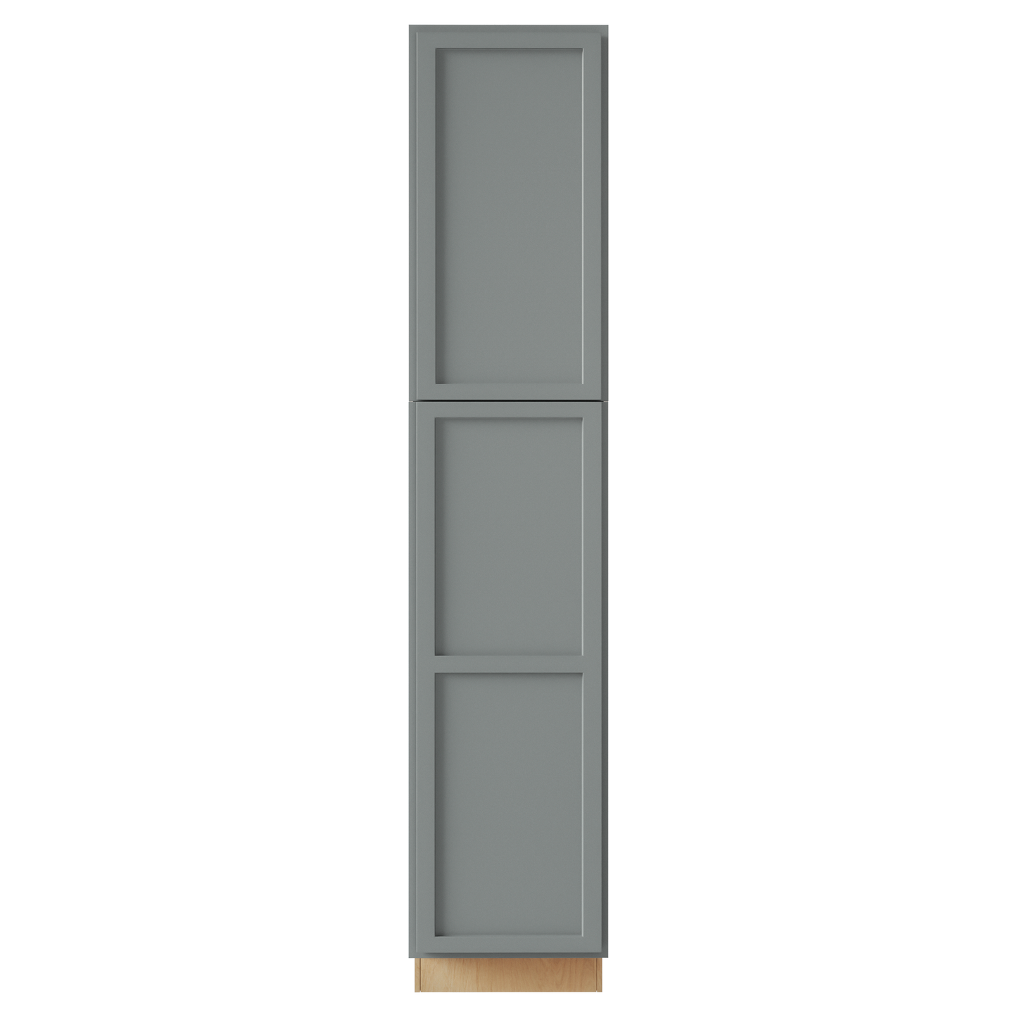 Amishwerks Magnetic Grey Oven and Pantry Cabinets Magnetic Grey 18" x 84" Tall Pantry Linen Cabinet