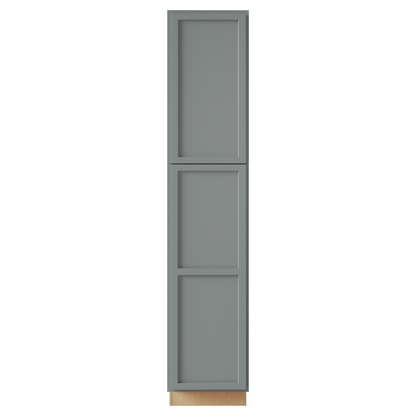 Amishwerks Magnetic Grey Oven and Pantry Cabinets Magnetic Grey 18" x 84" Tall Pantry Linen Cabinet