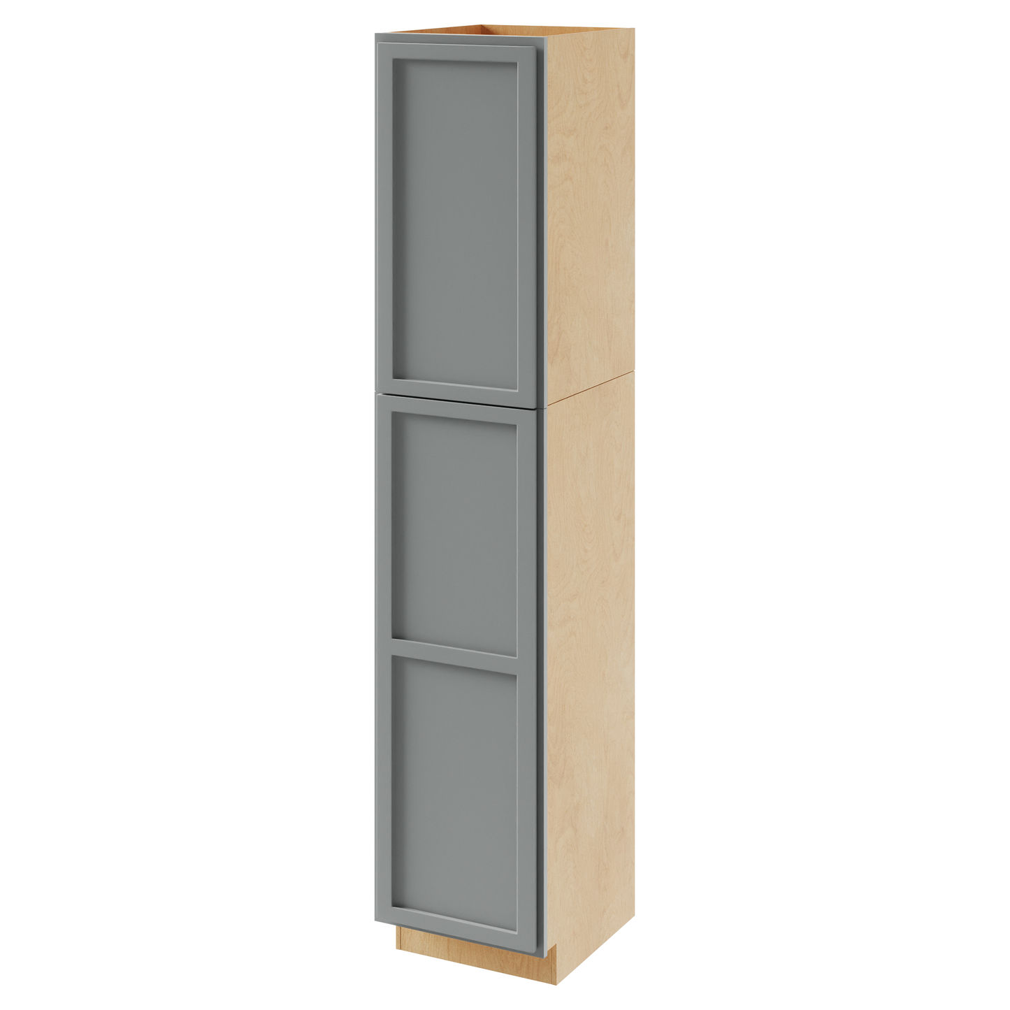 Amishwerks Magnetic Grey Oven and Pantry Cabinets Magnetic Grey 24" x 84" Tall Pantry Linen Cabinet