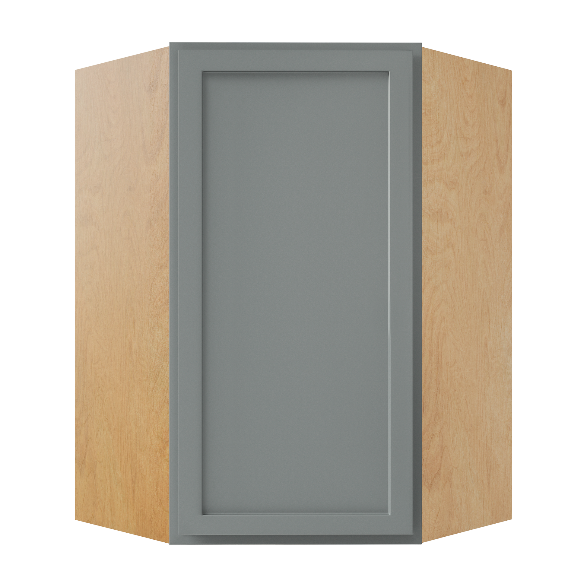 Amishwerks Magnetic Grey Wall Cabinets Magnetic Grey 24" x 36" Diagonal Corner Wall Cabinet
