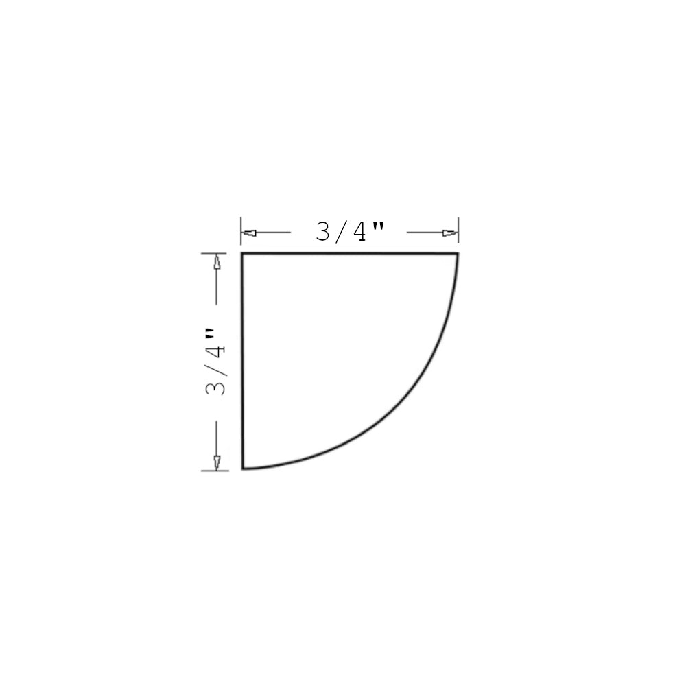 Amishwerks Maple Unfinished Accessories Maple Unfinished Quarter Round Molding
