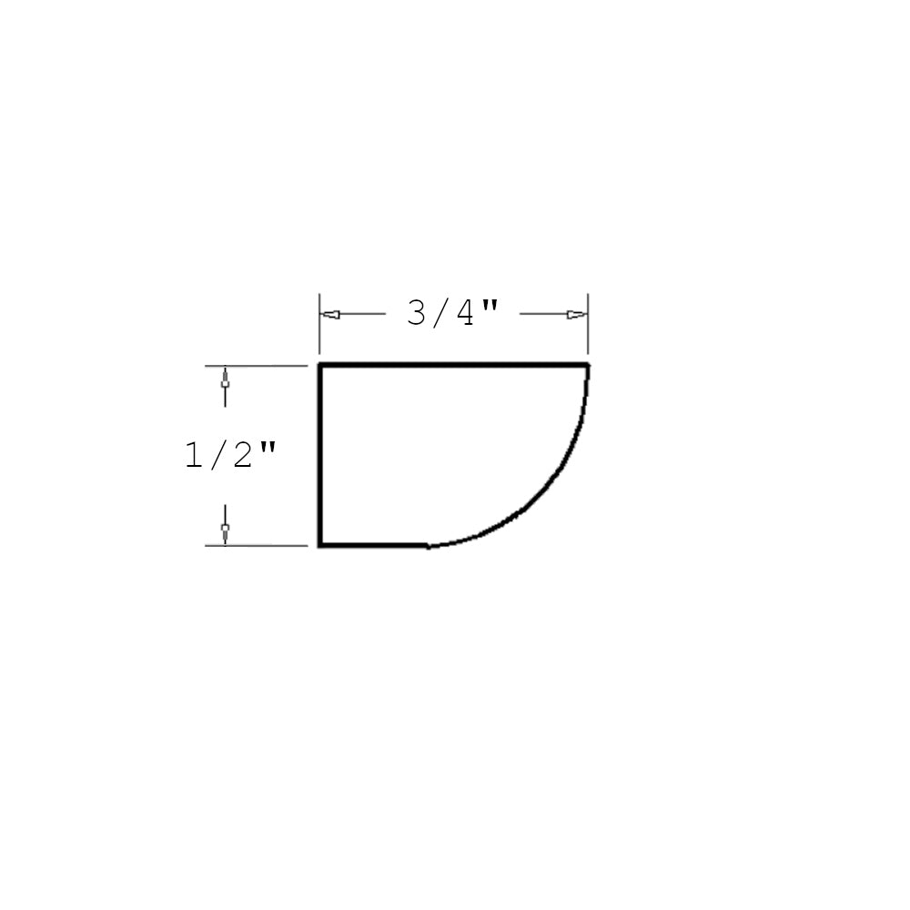 Amishwerks Maple Unfinished Accessories Maple Unfinished Shoe Molding