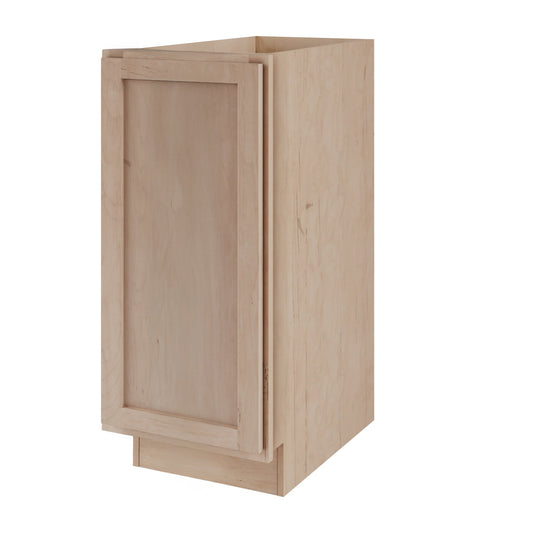Amishwerks Maple Unfinished Base Cabinets Maple Unfinished 15" Full Height Door Base Cabinet