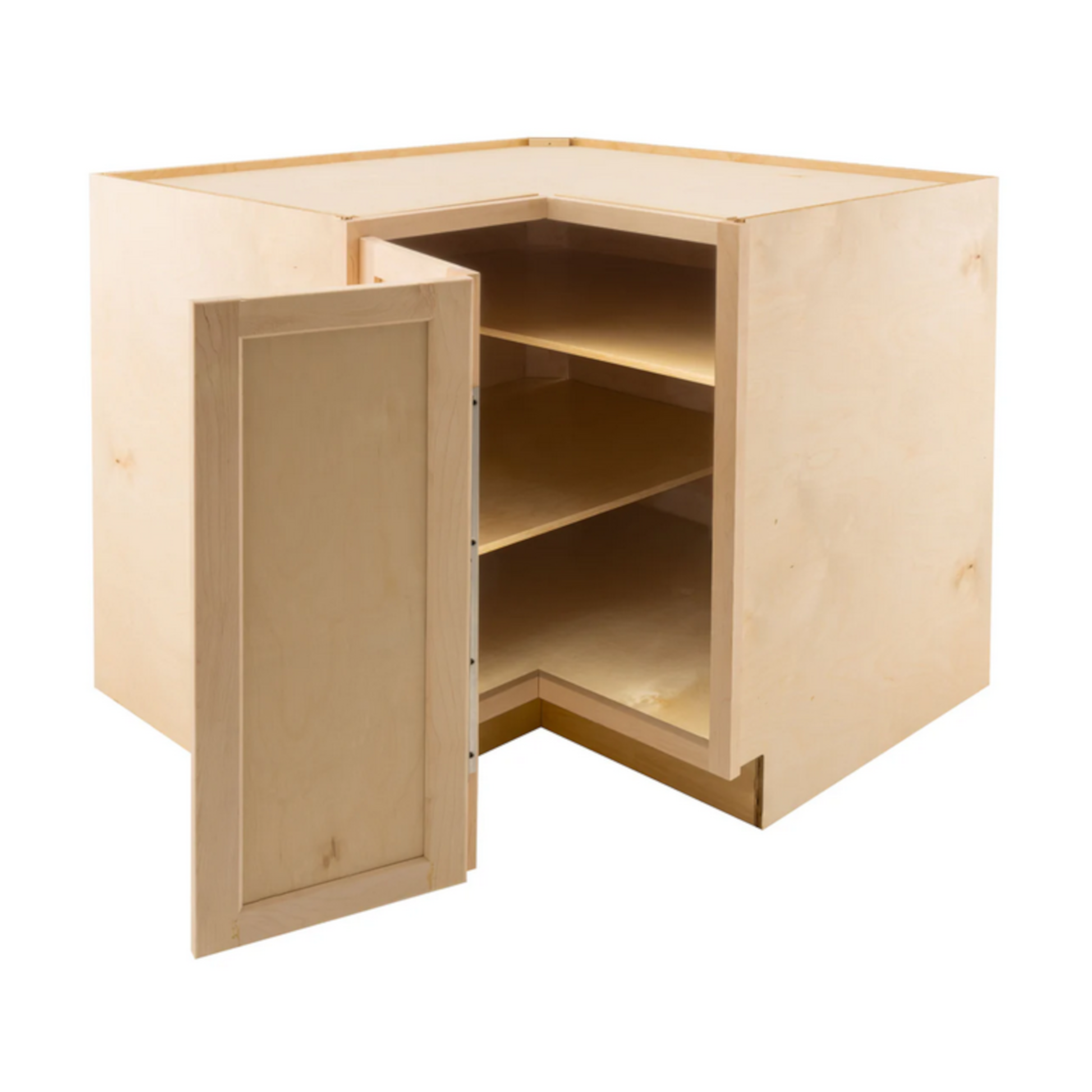 Amishwerks Maple Unfinished Base Cabinets Maple Unfinished 36" Easy Reach Corner Base Cabinet