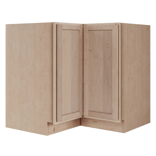 Amishwerks Maple Unfinished Base Cabinets Maple Unfinished 36" Lazy Susan Corner Base Cabinet