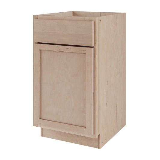 Amishwerks Maple Unfinished Bathroom Vanities Maple Unfinished 15" Bathroom Vanity Sink Base Cabinet