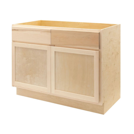 Amishwerks Maple Unfinished Bathroom Vanities Maple Unfinished 42" Bathroom Vanity Sink Base Cabinet