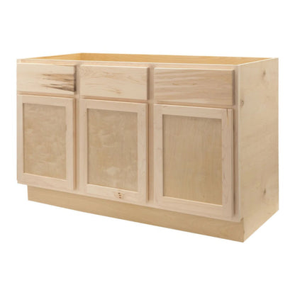 Amishwerks Maple Unfinished Bathroom Vanities Maple Unfinished 48" Bathroom Vanity Sink Base Cabinet