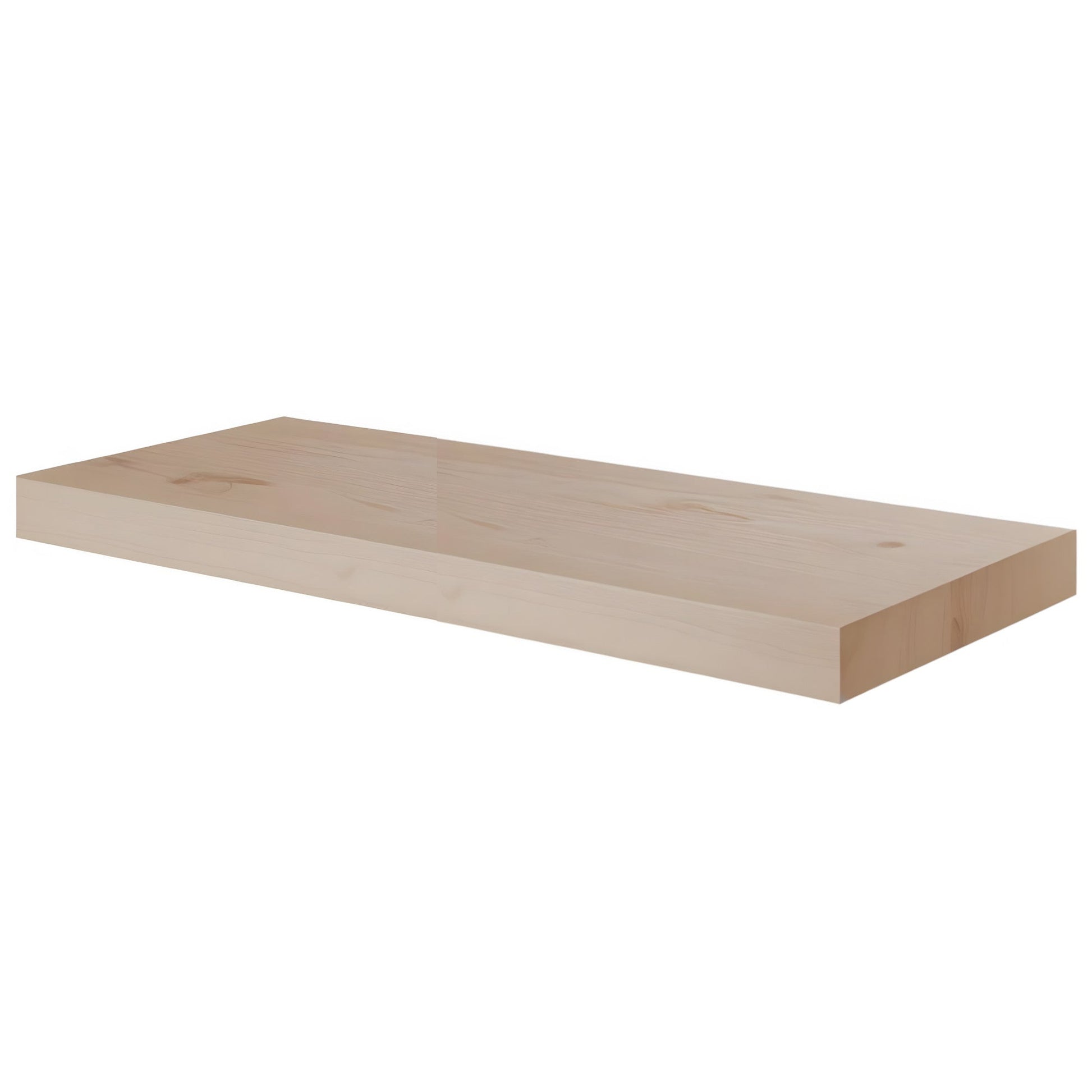 Amishwerks Maple Unfinished Floating Shelves Maple Unfinished 72" Floating Shelf