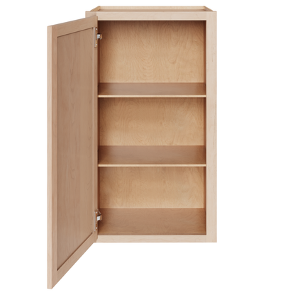 Amishwerks Maple Unfinished Wall Cabinets Maple Unfinished 18" x 42" Wall Cabinet