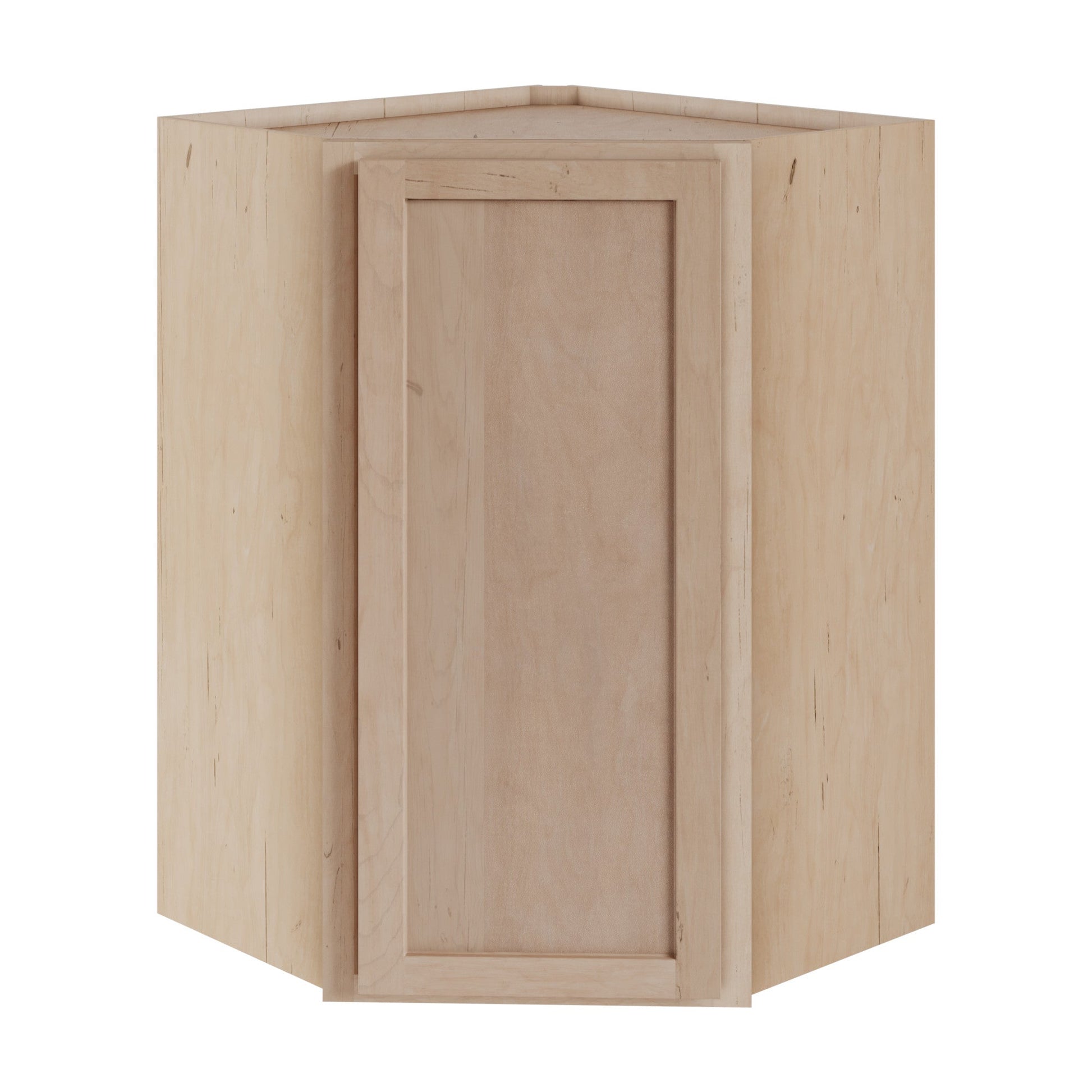 Amishwerks Maple Unfinished Wall Cabinets Maple Unfinished 24" x 36" Diagonal Corner Wall Cabinet