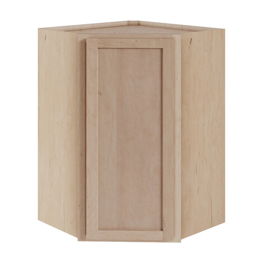 Amishwerks Maple Unfinished Wall Cabinets Maple Unfinished 24" x 36" Diagonal Corner Wall Cabinet