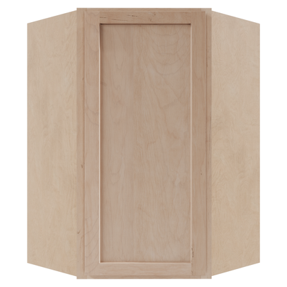 Amishwerks Maple Unfinished Wall Cabinets Maple Unfinished 24" x 42" Diagonal Corner Wall Cabinet