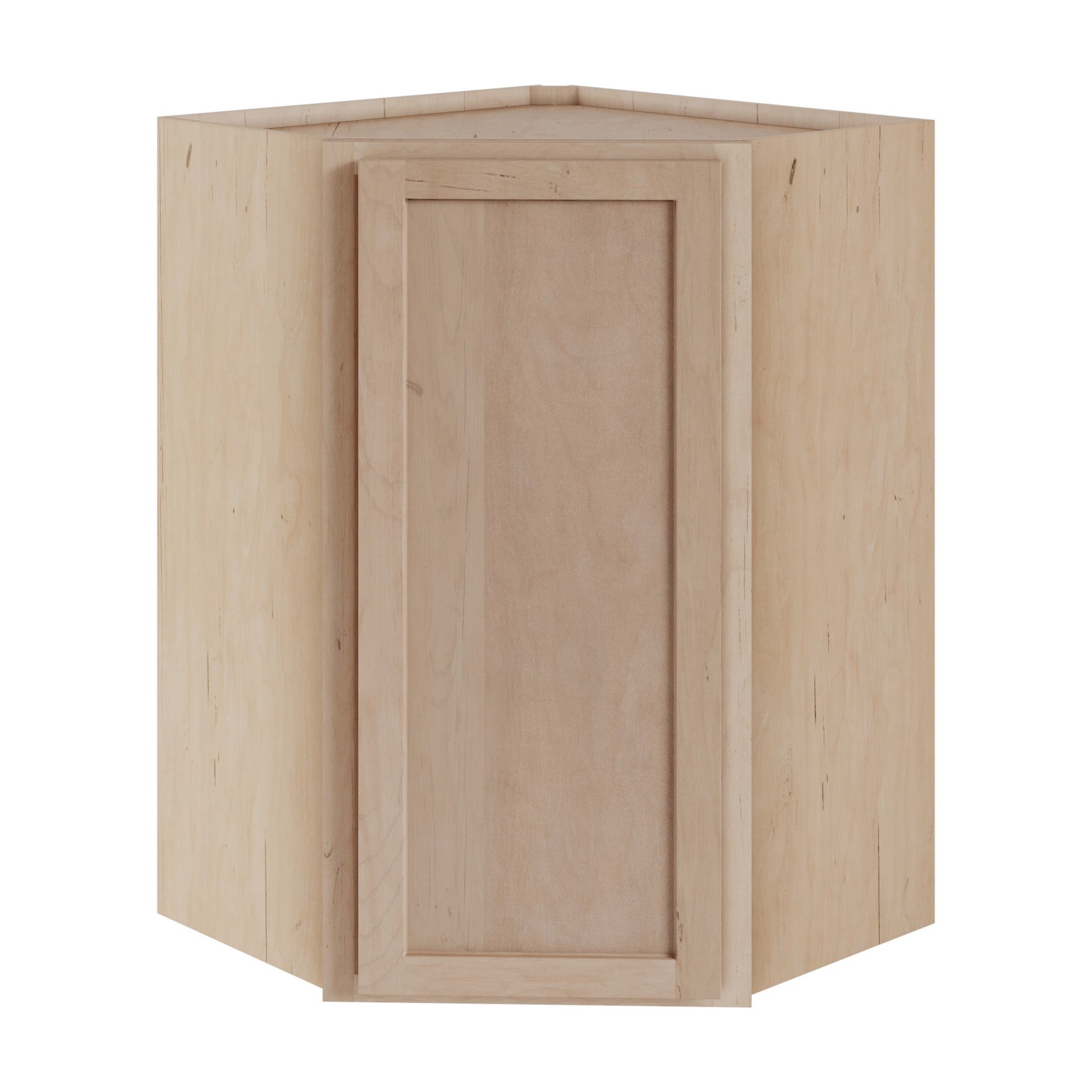 Amishwerks Maple Unfinished Wall Cabinets Maple Unfinished 24" x 42" Diagonal Corner Wall Cabinet