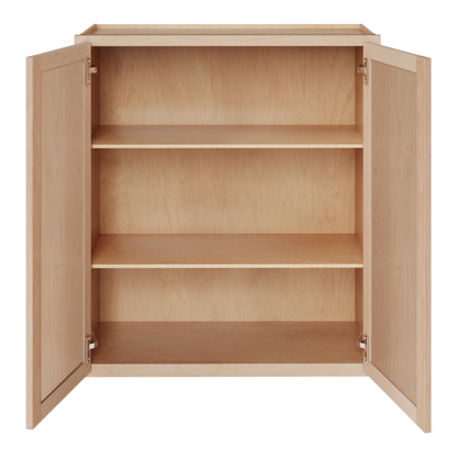 Amishwerks Maple Unfinished Wall Cabinets Maple Unfinished 27" x 36" Wall Cabinet