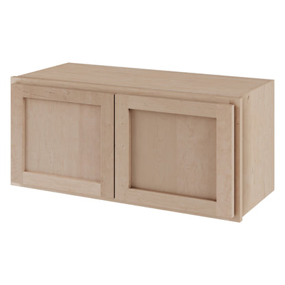 Amishwerks Maple Unfinished Wall Cabinets Maple Unfinished 30" x 12" Wall Cabinet