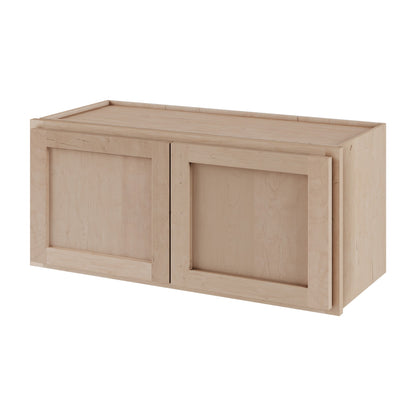 Amishwerks Maple Unfinished Wall Cabinets Maple Unfinished 30" x 12" Wall Cabinet