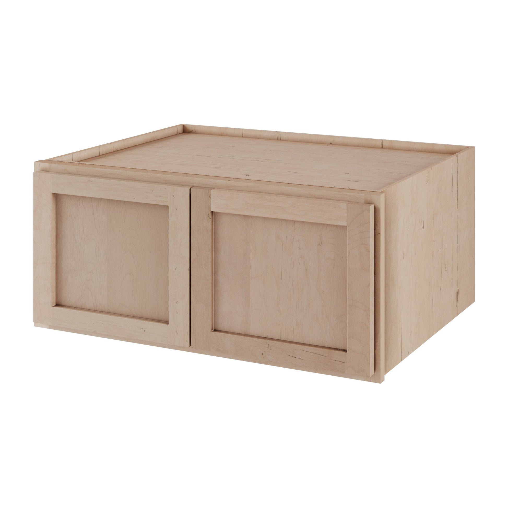 Amishwerks Maple Unfinished Wall Cabinets Maple Unfinished 36" x 12" x 24" Refrigerator Wall Cabinet