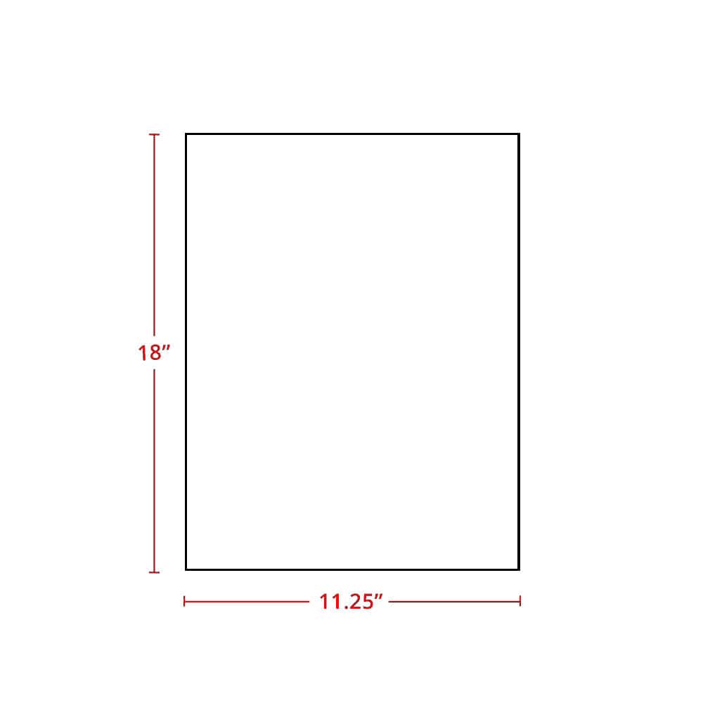 Amishwerks Rustic White Oak Accessories Rustic White Oak 12" x 18" Wall End Panel