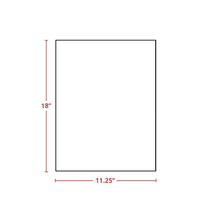 Amishwerks Rustic White Oak Accessories Rustic White Oak 12" x 18" Wall End Panel