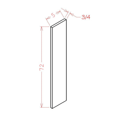 Amishwerks Natural Cherry Accessories Natural Cherry 72" Valance