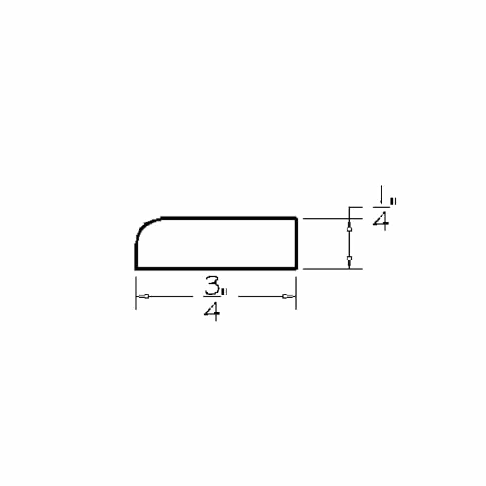 Amishwerks Rustic White Oak Accessories Rustic White Oak Scribe Molding