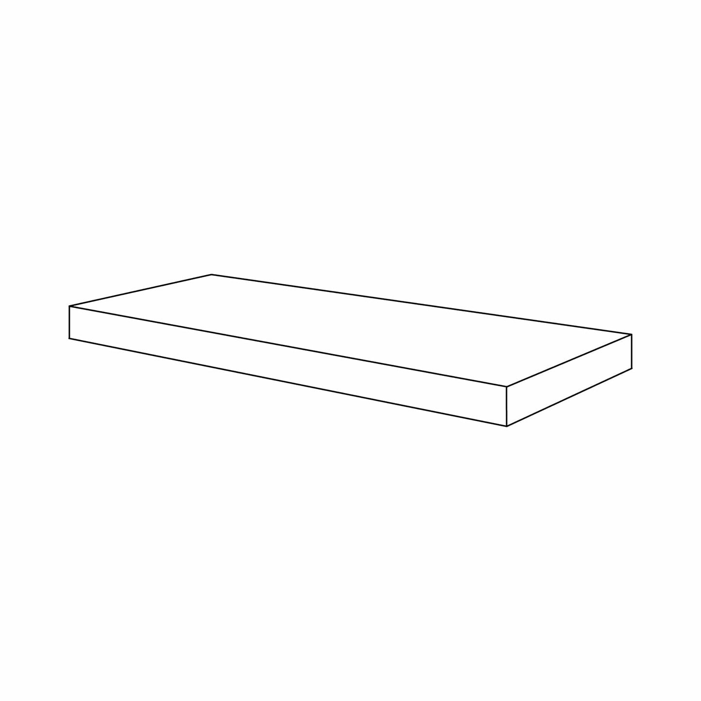 Amishwerks Rustic White Oak Floating Shelves Rustic White Oak 42" Floating Shelf