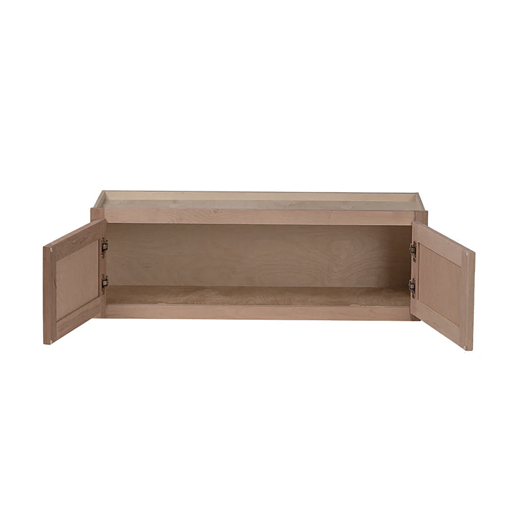 Amishwerks Natural Cherry Wall Cabinets Natural Cherry 36" x 12" x 12" Wall Cabinet