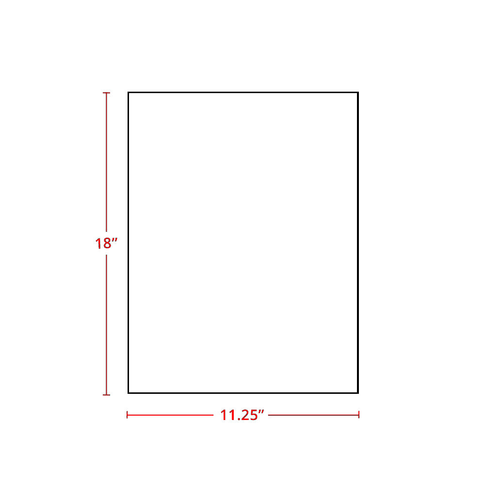Amishwerks Natural Maple Accessories Natural Maple 12" x 18" Wall End Panel