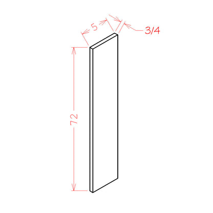 Amishwerks Natural Maple Accessories Natural Maple 72" Valance