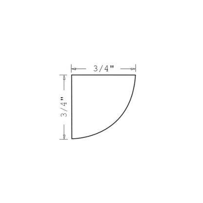 Amishwerks Natural Maple Accessories Natural Maple Quarter Round Molding