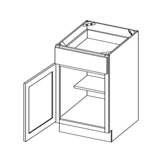 Amishwerks Natural Maple Base Cabinets Natural Maple 15" Base Cabinet