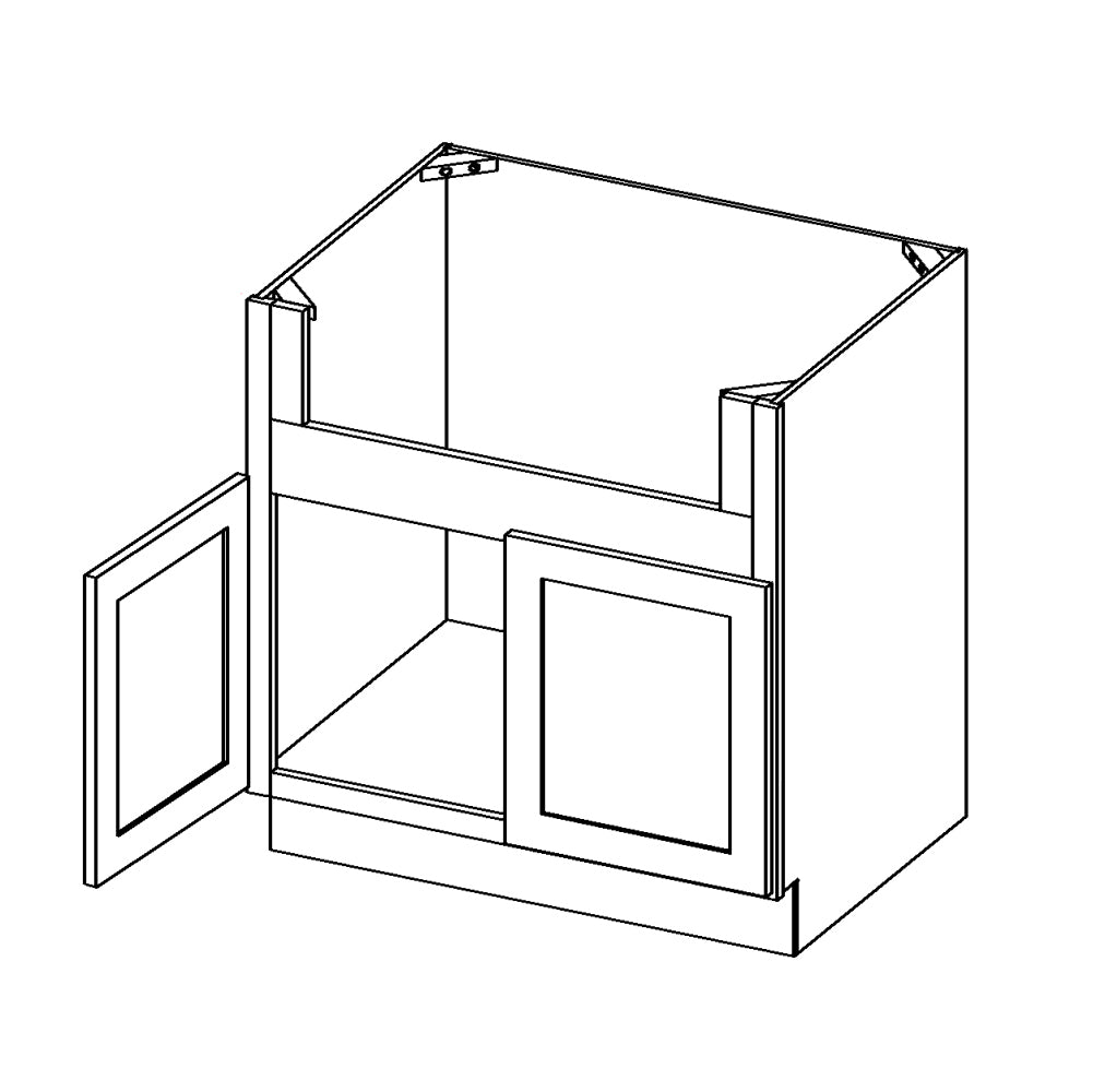 Amishwerks Natural Maple Base Cabinets Natural Maple 36" Farmhouse Sink Base Cabinet
